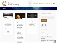 Tablet Screenshot of beyondbrandbuilding.com